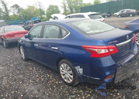 2016 Nissan Sentra S z USA, uszkodzony, nr VIN 3N1AB7AP3GY225812